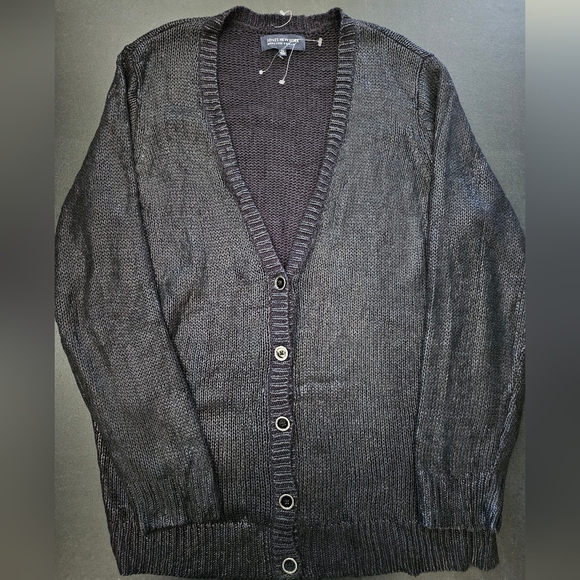 Jones New York Signature Woman Shiny Black Cardigan - NWOT - Size 2XL - Picture 1 of 8